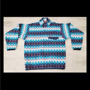Patagonia Synchilla Snap T Aztec Print Sz M